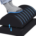 Ergonomic Adjustable Foot Rest – Memory Foam Desk Support