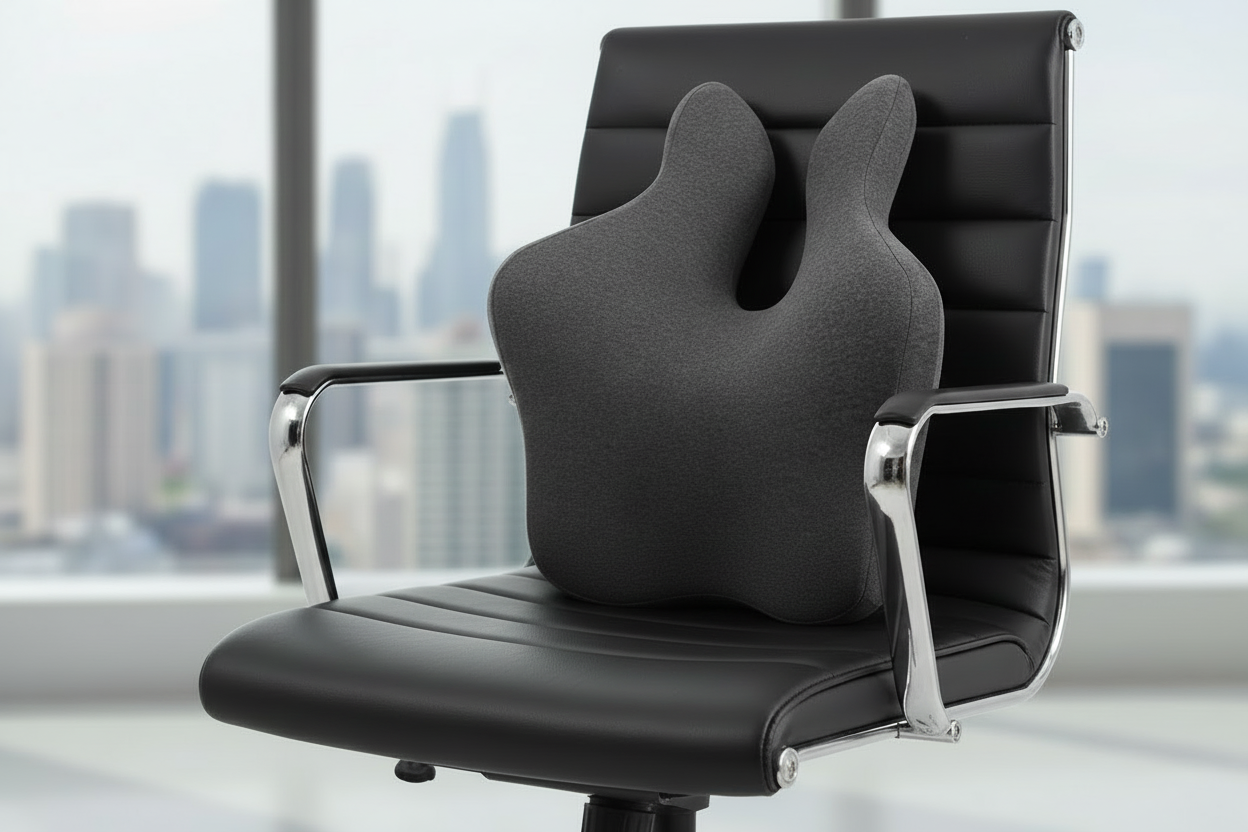 Orthopedic Memory Foam Lumbar Support Cushion – Office Chair & Car Seat