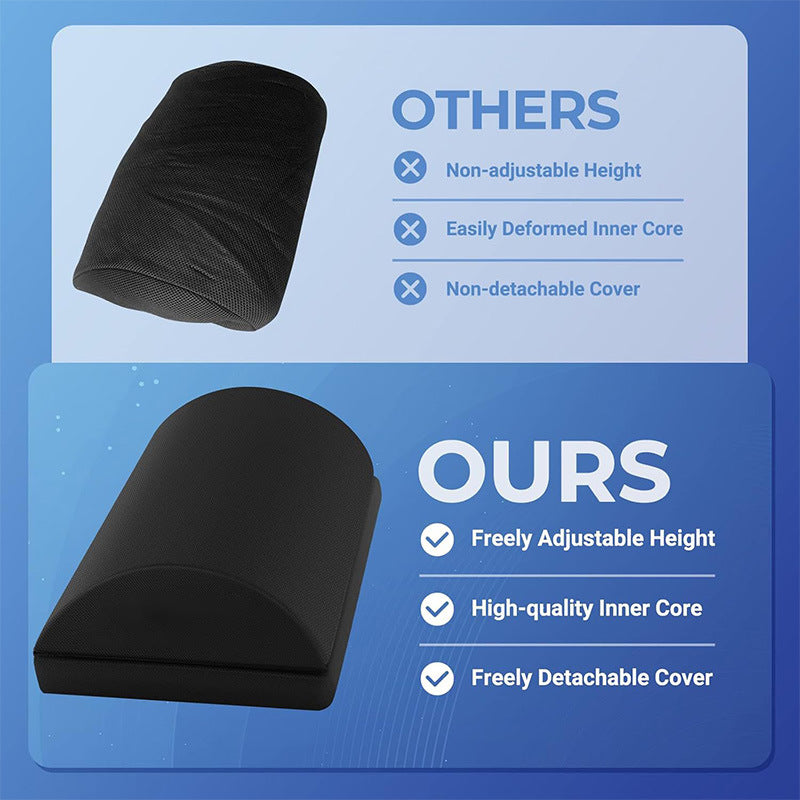 Ergonomic Adjustable Foot Rest – Memory Foam Desk Support