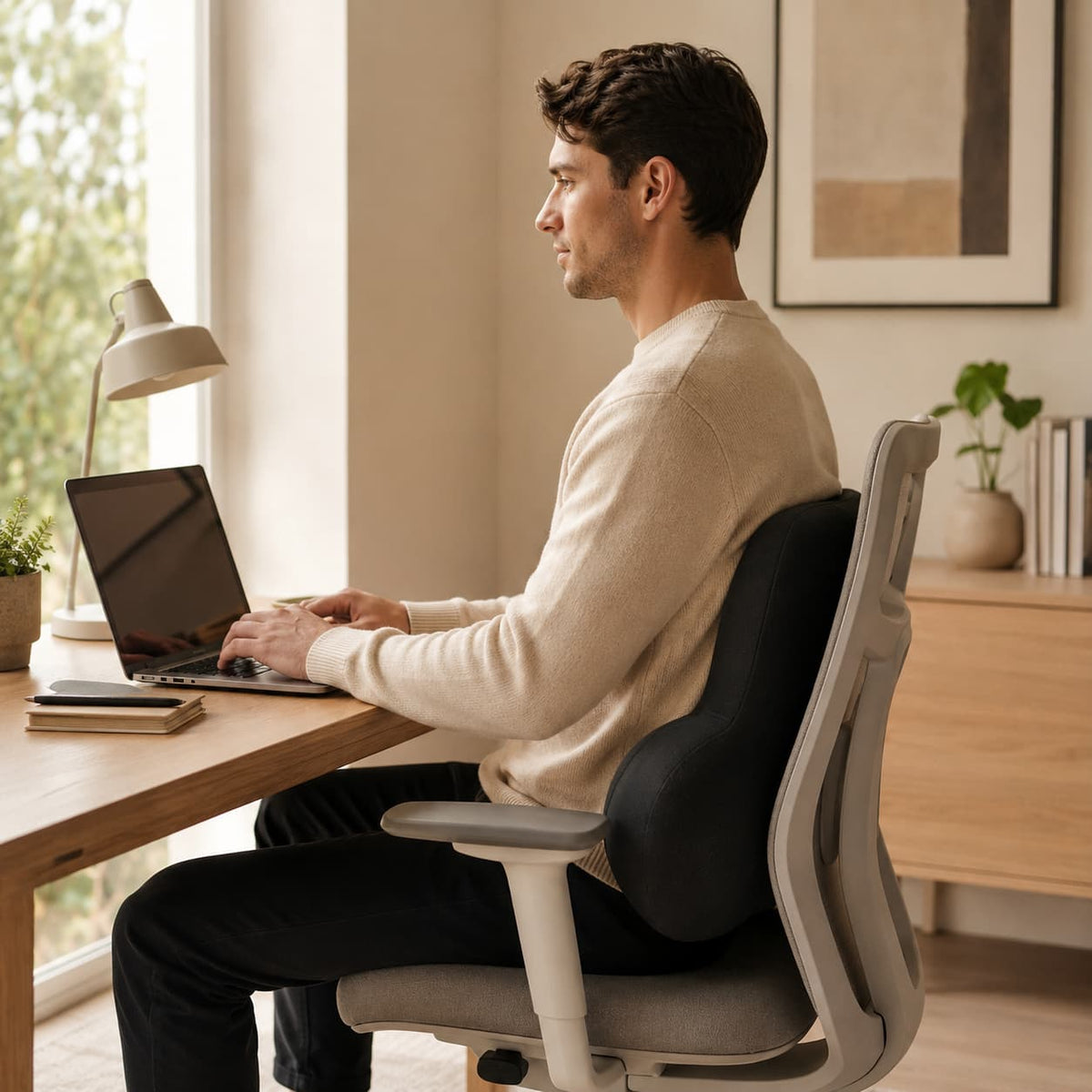 Memory Foam Lumbar Support Cushion